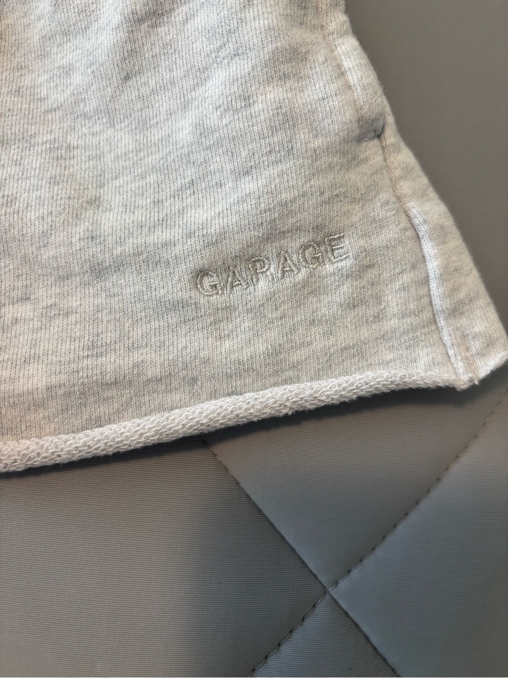 Garage Heather Light Gray Athletic Lounge Shorts - Picture 2 of 3